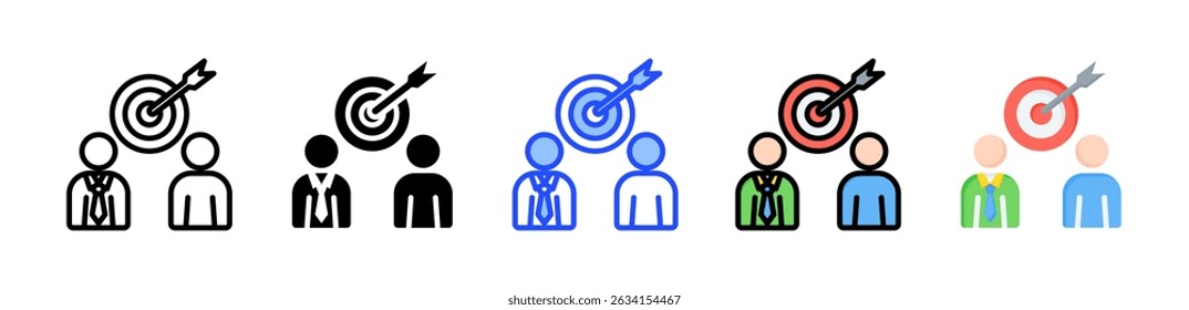Goal Icon Collection With Multiple Styles