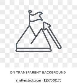 Goal icon. Goal design concept from  collection. Simple element vector illustration on transparent background.