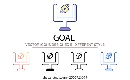 Zielsymbol-Design mit weißem Hintergrund - Stockgrafik