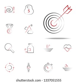 Goal icon. fitness icons universal set for web and mobile