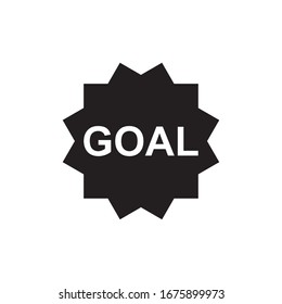 GOAL ICON, FOOTBALL ICON VECTOR