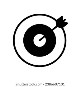 Goal icon isolate white background vector stock illustration.