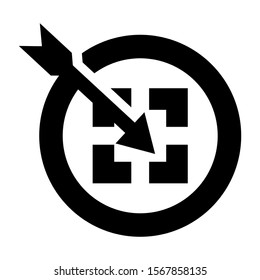 goal icon isolated sign symbol vector illustration - high quality black style vector icons
