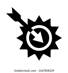 goal icon isolated sign symbol vector illustration - high quality black style vector icons
