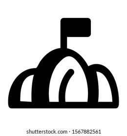 goal icon isolated sign symbol vector illustration - high quality black style vector icons
