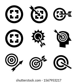 goal icon isolated sign symbol vector illustration - Collection of high quality black style vector icons
