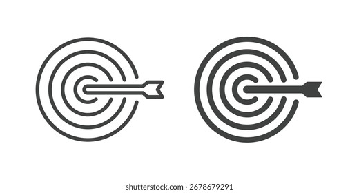 Goal icon. Line and glyph solid icon. Perfect pixel isolated on white background. Vector illustration