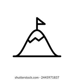 Torsymbol mit Berg und Fahne an der Spitze

