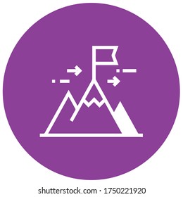 goal icon on circle 