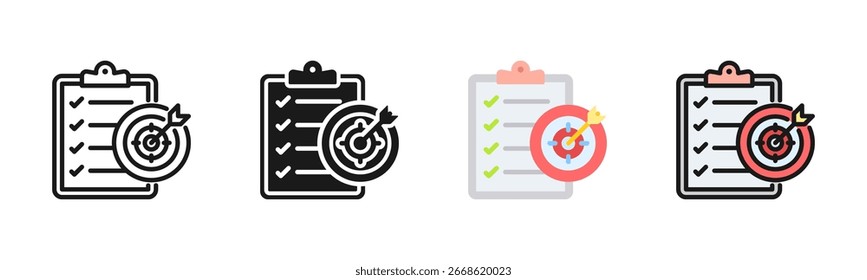 Goal Icon Pack In Multiple Styles