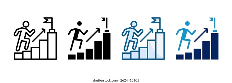 Goal Icon Set Multiple Style Collection