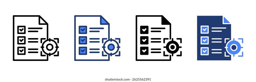 Goal icon sheet multiple style collection