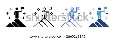 Goal icon sheet multiple style collection