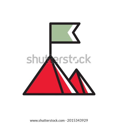 Goal Icon Simple Vector Illustration