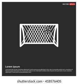 Goal icon. Soccer ball goal vector illustration