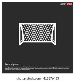 Goal icon. Soccer ball goal vector illustration