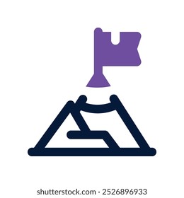 goal icon. vector dual tone icon for your website, mobile, presentation, and logo design.