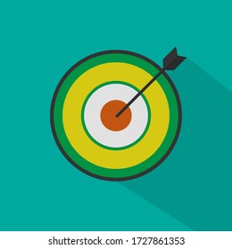 Goal icon vector flat design