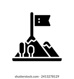 goal icon. vector glyph icon for your website, mobile, presentation, and logo design.