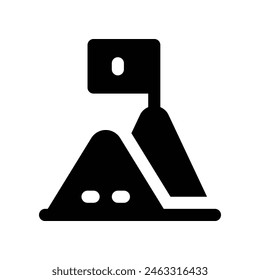 goal icon. vector glyph icon for your website, mobile, presentation, and logo design.