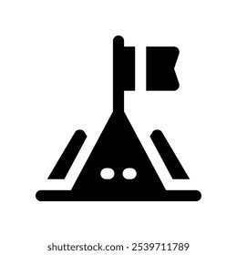goal icon. vector glyph icon for your website, mobile, presentation, and logo design.