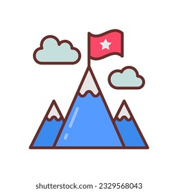 Goal icon in vector. Illustration