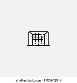 goal icon vector illustrator sign