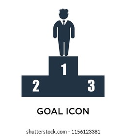 Goal icon vector isolated on white background, Goal transparent sign