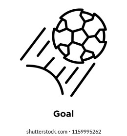 Goal icon vector isolated on white background, Goal transparent sign , line or linear sign, element design in outline style