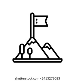 icono de objetivo. icono de línea vectorial para tu sitio web, móvil, presentación y diseño de logotipo.
