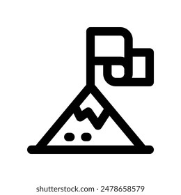 ícono de objetivo. ícono de línea de Vector para tu Sitio web, móvil, presentación y diseño de logotipo.