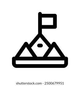 goal icon. vector line icon for your website, mobile, presentation, and logo design.