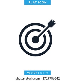 Goal icon vector logo design template