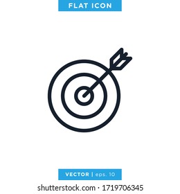 Goal icon vector logo design template