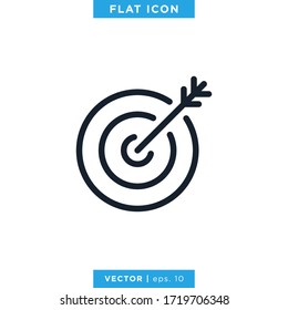 Goal icon vector logo design template