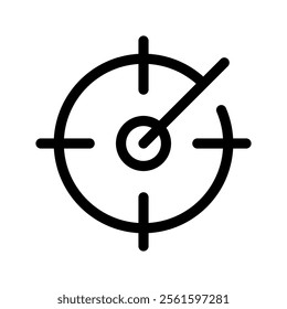 Goal Icon Vector Symbol Design Illustration