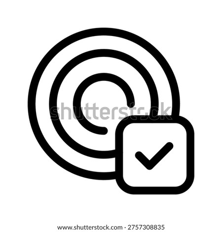 Goal Icon Vector Symbol Design Illustration