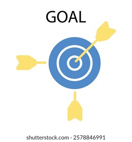 Goal icon. vector.Editable stroke.linear style sign for use web design,logo.Symbol illustration.