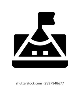 goal icon for your website, mobile, presentation, and logo design.