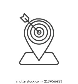 goal icons  symbol vector elements for infographic web