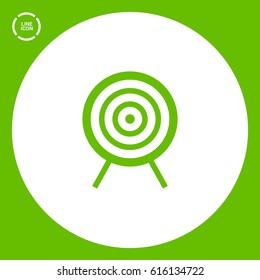 goal isolated minimal icon. aim line vector icon for websites and mobile minimalistic flat design.