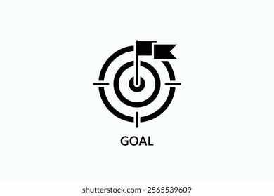 Goal Isolated Vector, Icon Or Logo Sign Symbol Illustration