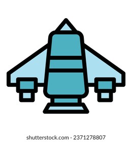 Zielleitungsposten-Symbol-Umrandungsvektor. Steigern Sie die Geschwindigkeit. Künftige Qualifikationsfarben