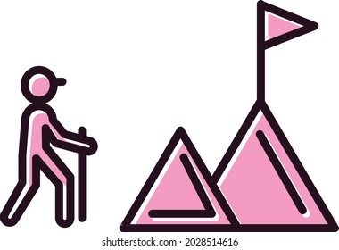 Diseño de iconos de vectores de línea de objetivo