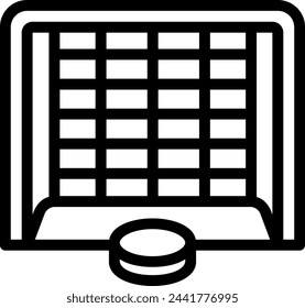 goal line icon illustration vector