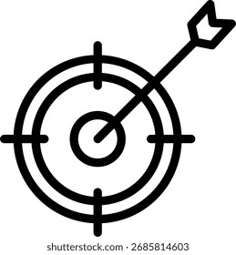 Icono de línea de meta Diseño de Vector