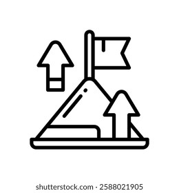 goal line icon. vector icon for your website, mobile, presentation, and logo design.