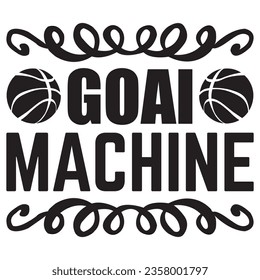 Goal Machine t-shirt design vector file