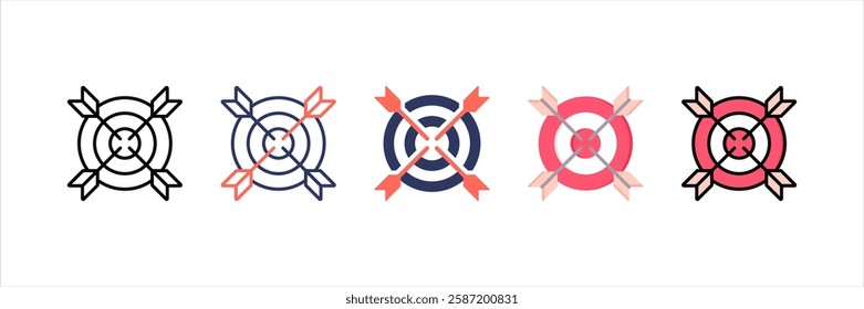 Goal Multi Style Icon Set