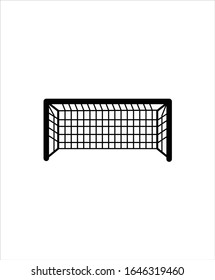 Goal Net Flat Design Icon,vector Best Illustration Design Icon.